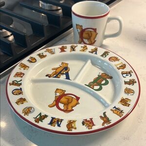 Tiffany & Co. Alphabet Bear Dining Set - White